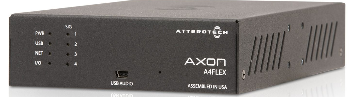 ATTERO TECH DE QSC AXON A4FLEX INTERFAZ DE AUDIO EN RED AES67